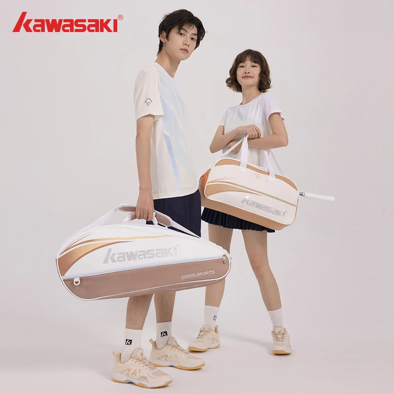Kawasaki Portable Badminton Racket Bag K1G00-B8363 (Suitable For 6 Rackets) Convenient Carry Sport Gym Bag