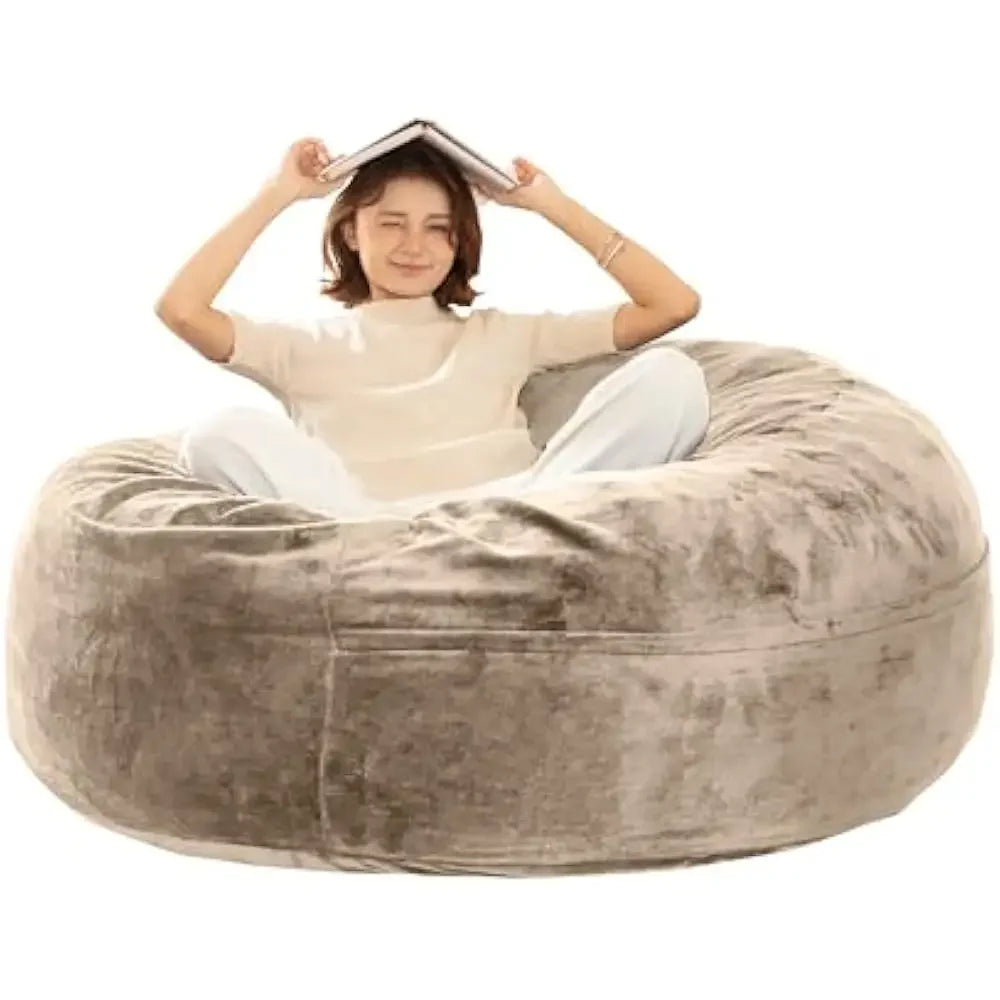 Bean Bag Sofa, 5FT for Adults Oversize Floor Beans Bags ,Memory Foam Giant Beans Bags, Lounger Versatile Design, Beans Bag Sofas