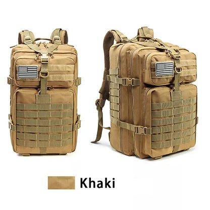 45L Tactical Backpack for Men Military Backpacks, Laptop Backpacks Army 3 Day Assault Pack Molle Bag for Travel Hiking Camping