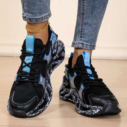 Running shoes for men and women, lightweight mesh, breathable and comfortable, flat and soft tennis shoes for couples, sports sh