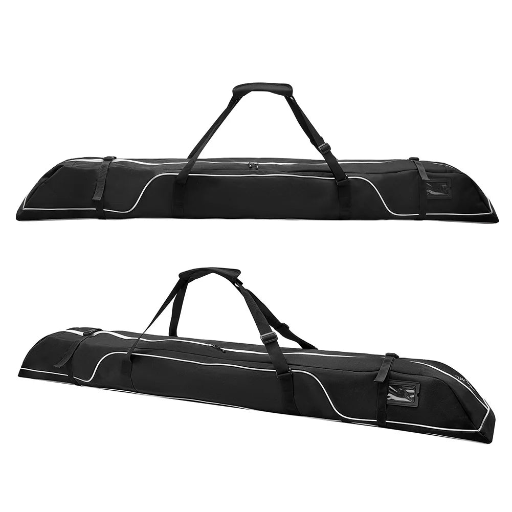 172cm Snow Ski Bags Adjustable Ski and Snowboard Equipment Travel Bag  Handle Waterproof for Snowboard Goggles Gloves