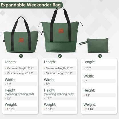 Hardshell Luggage Sets 6 Piece Suitcase Set Expandable Lightweight Suitcases with Dual Wheels TSA Lock for Men Women Green