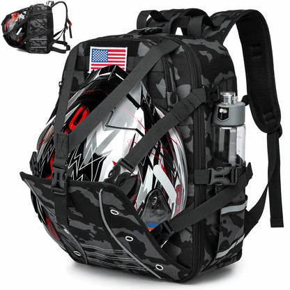 Motorcycle Helmet Backpack Large Capacity Waterproof Helmet Holder Cycling Riding Helmet Backpack Travel Bag  Motorbike Bag