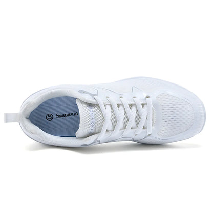 White Cheerleading Shoes Lightweight Competition Sneakers Athletic Training Shoes Tennis Sneakers for Competition Training