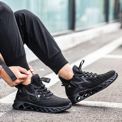 Safety Shoes Steel Toe Boots for Men Comfortable Work Shoes Anti shock Anti-Drop Work Sneakers Protective Boots