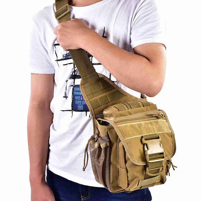 Chest Bag Durable Men Military Chest Shoulder Bag Pack for Travel Hiking Outdoor Equipment