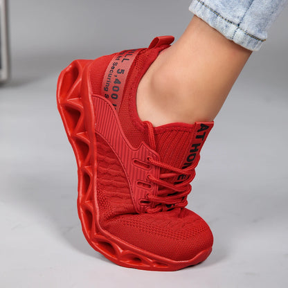 Women's running shoes, lightweight mesh, breathable and comfortable flat soft tennis shoes, blade sports shoes for women