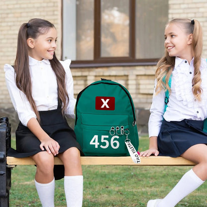 Korea Game Season2 Cosplay Backpack Bags Unisex Solid Printing Shoulder Bags Student Large Capacity School Handbags Package