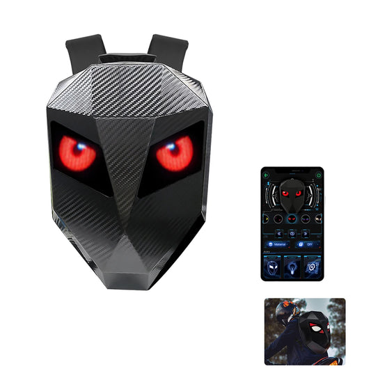 Motorcycle LED Screen Display Cycling Bag Outdoor Riding Helmet Hard Shell Backpack Large Capacity Dynamic Eye Backpack APP DIY