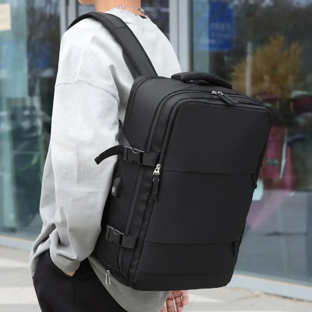 Travel Backpack for Men and Women - Large Capacity Multi-Pocket Waterproof School Bag, Ideal for College, Hiking, and Casual Day