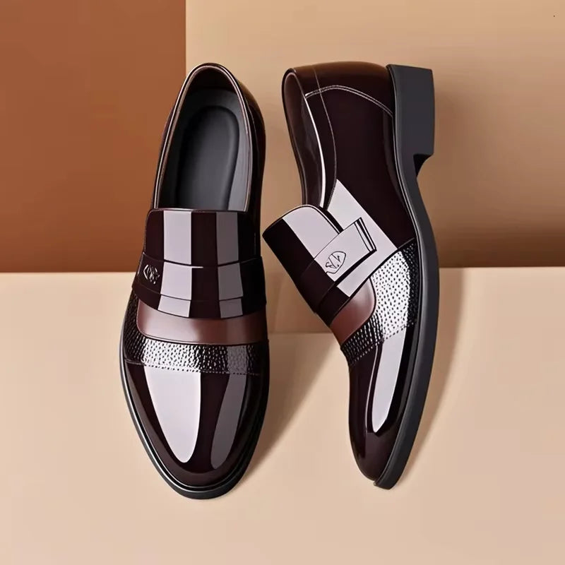 Men's casual leather shoes Men's casual leather shoes for business formal wear Fashion multi-functional evening and wedding shoe