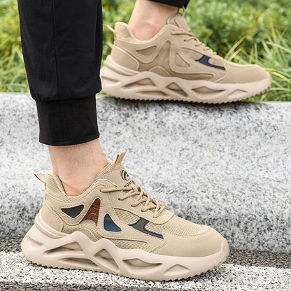 Soft Anti smashing Anti-Puncture Protective Safety Shoes For Men Work Shoes  Lightweight Breathable Work Safety Sneakers