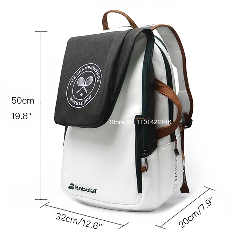 2024 Babolat Foldable Tennis Backpack Pure Strike For Women Men Racket Bag Holds Up For 2 Rackets