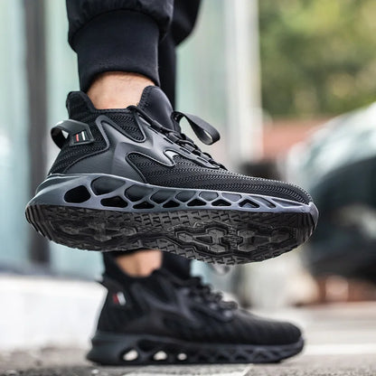 Safety Shoes Steel Toe Boots for Men Comfortable Work Shoes Anti shock Anti-Drop Work Sneakers Protective Boots