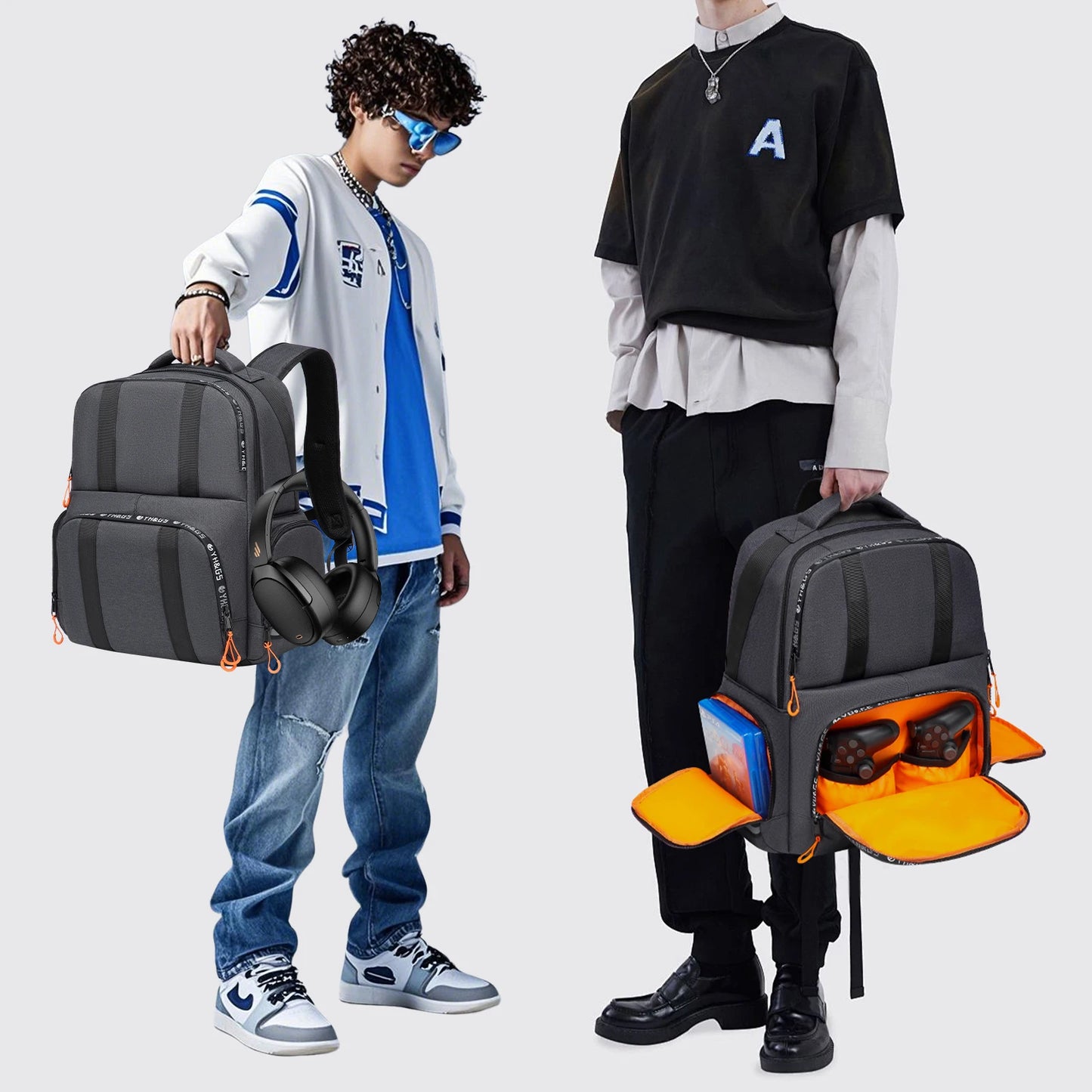 Backpack Compatible with Xbox Series X/S Console Bag with Separate Storage Room Console Headset Pockets for Gaming Accessories