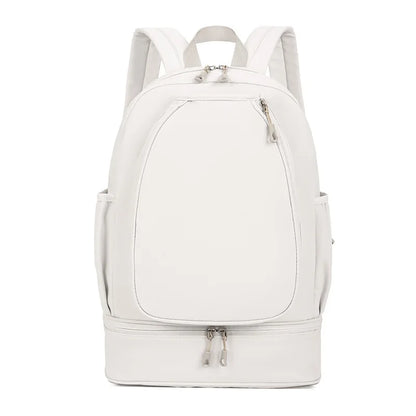 Outdoor Fitness Gym Backpack Badminton Tennis Rackets Training Bag Dry Wet Shoes Pocket Yoga Bag Large Student Storage Schoolbag