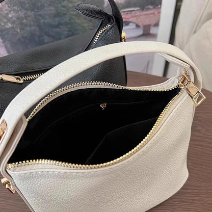 Lightweight PU Mini Purses Women Leather Mini Bag Solid Color Vegan Leather Crossbody Bags Zipper Closure All-Match Shoulder Bag