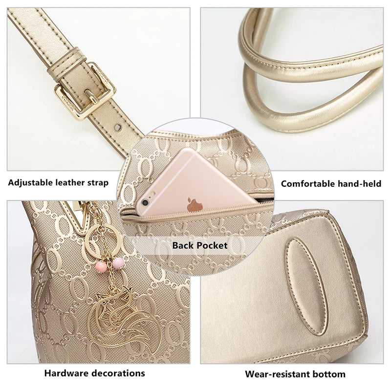 FOXER Women's Handbag Occident Style Crossbody Shoulder Bag Female Split Leather Fashion Tote Lady Commute Office Top Handle Bag