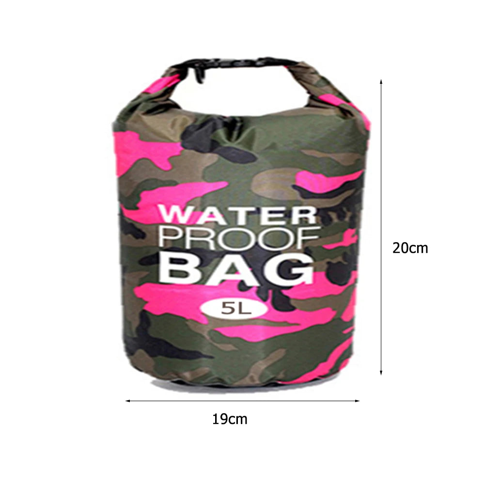 15-2L Swimming Waterproof Dry Bag Outdoor Floating Trekking Beach Backpack PVC Thickened Double-Layer Fabric IPX6 Waterproof Bag